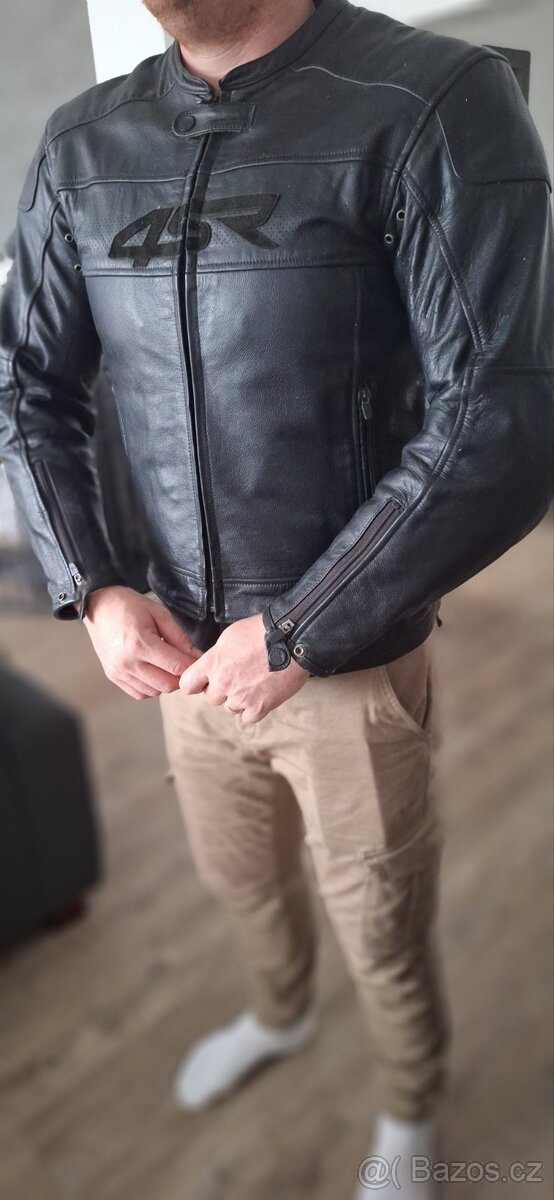 Kožená bunda 4sr Hooligan Black velvet - 5