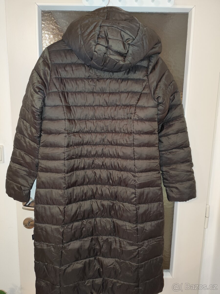 Dlouhá prošívaná bunda - kabát - 5