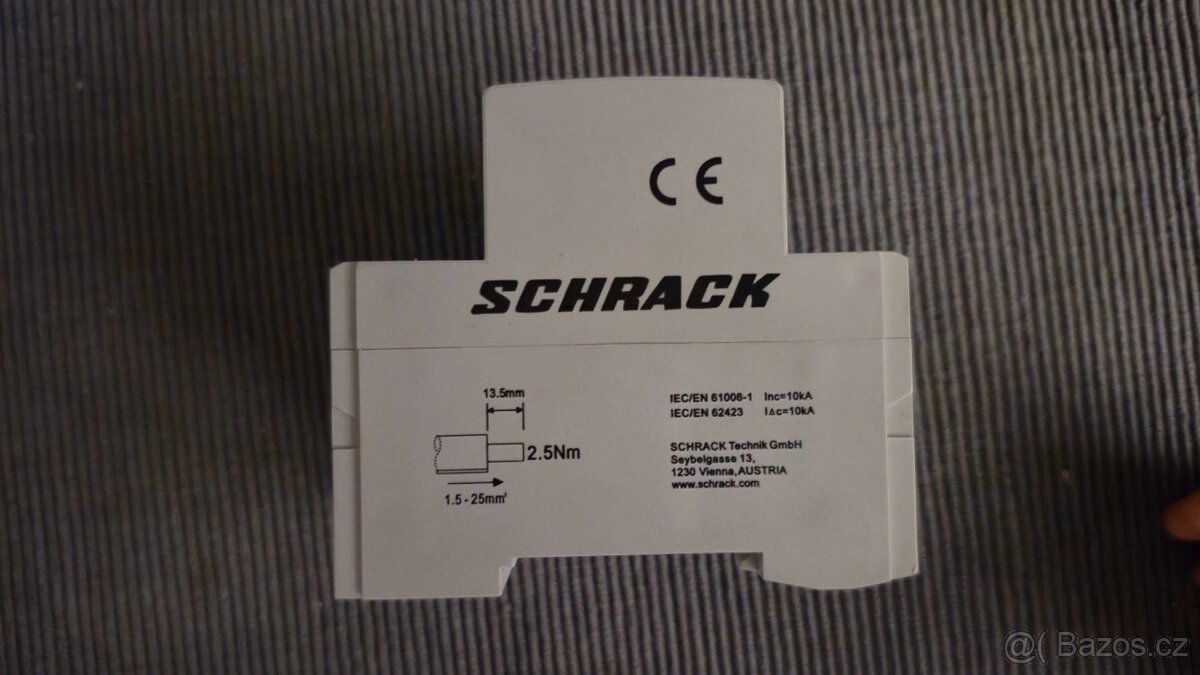 Proudový chránič SCHRACK AMPARO 10 kA, 63 A, 4P, 30 mA, B - 5