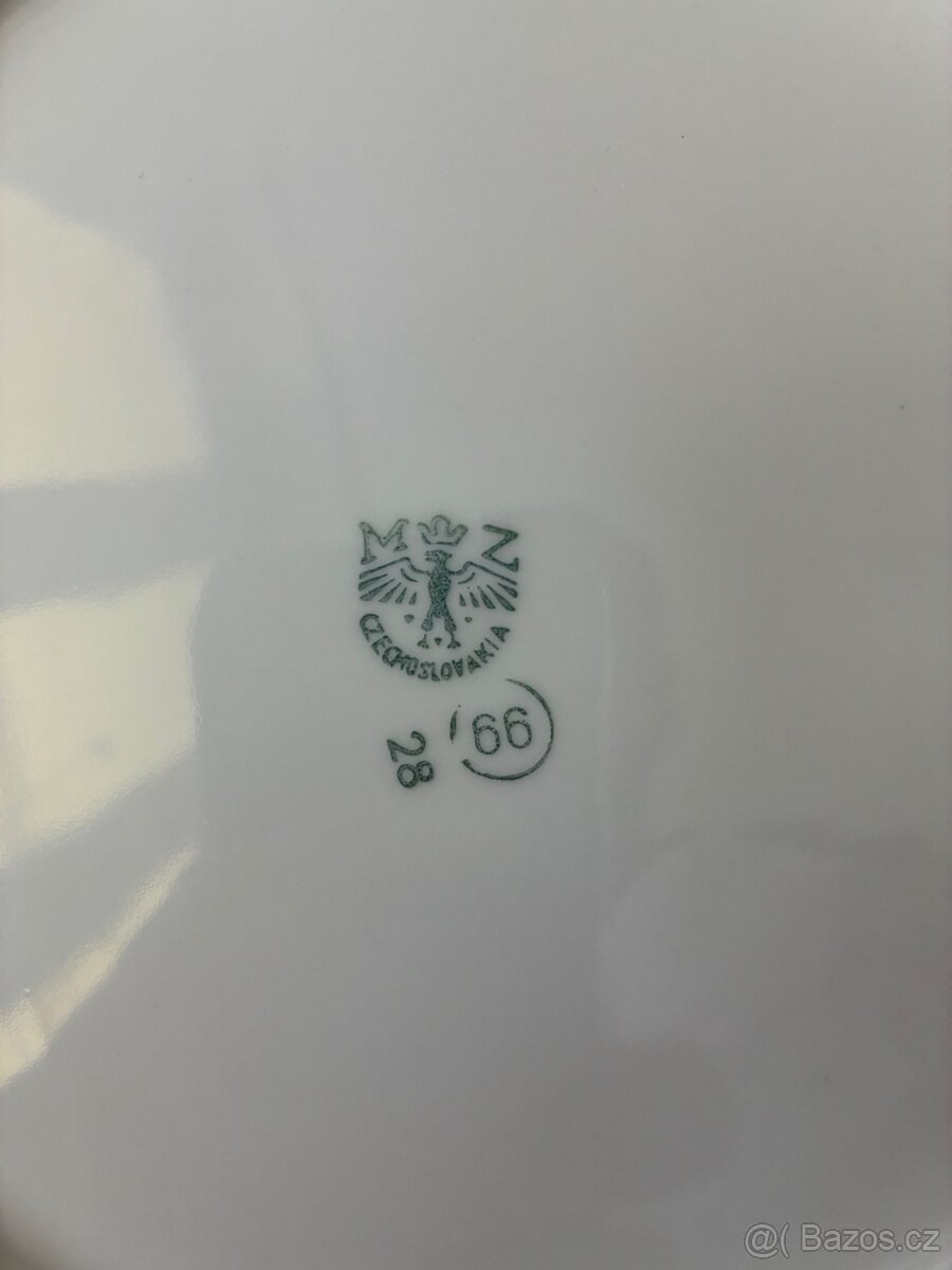 Talíře se zlacením ve stylu Brusel (MZ Czechoslovakia) - 5