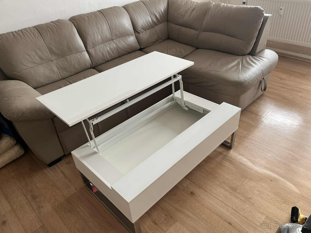 Konferenční stolek bílý - 5