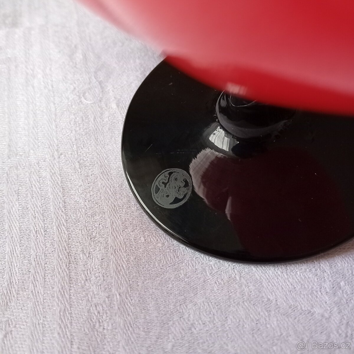 Historická vázička srdce - tango sklo - 5