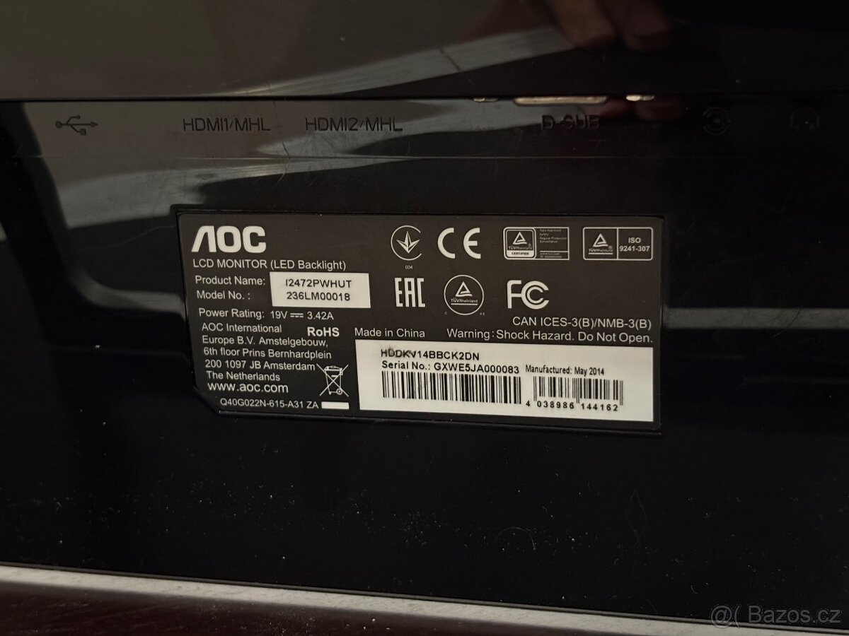 Dotykový LED monitor AOC - 5