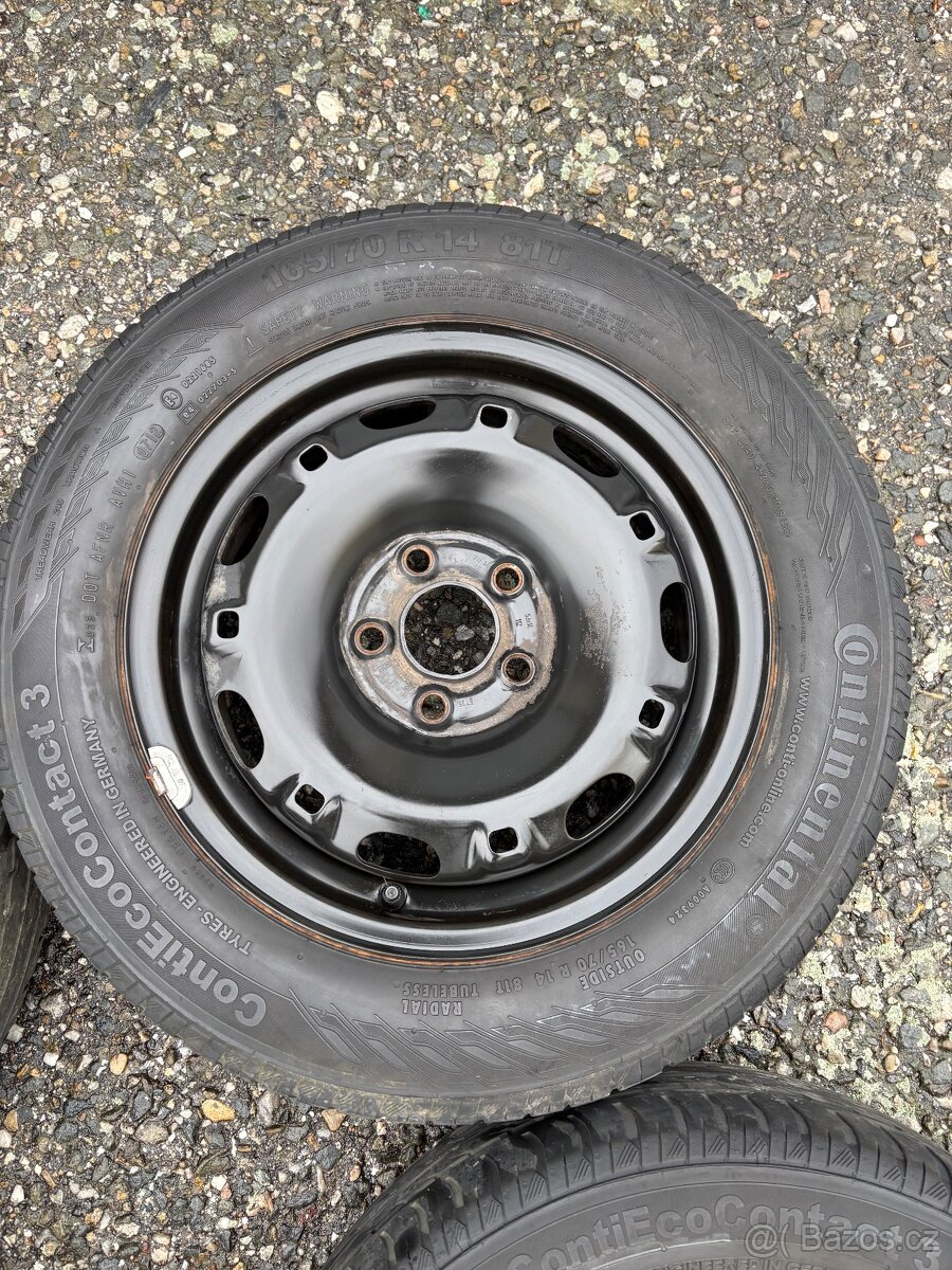 Plechové disky 5x100 r14 Škoda Vw Seat - 5