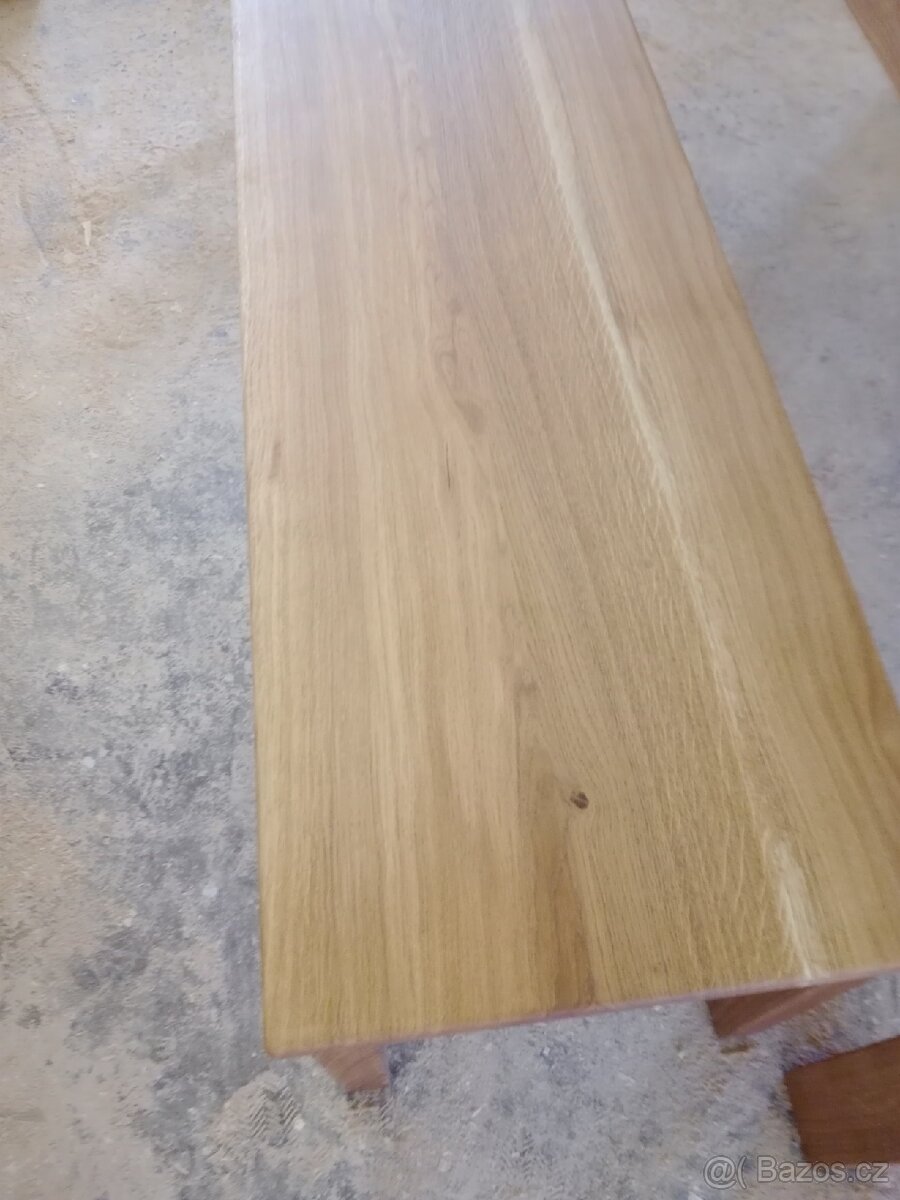 Jídelní stůl dub masiv a lavička - 5