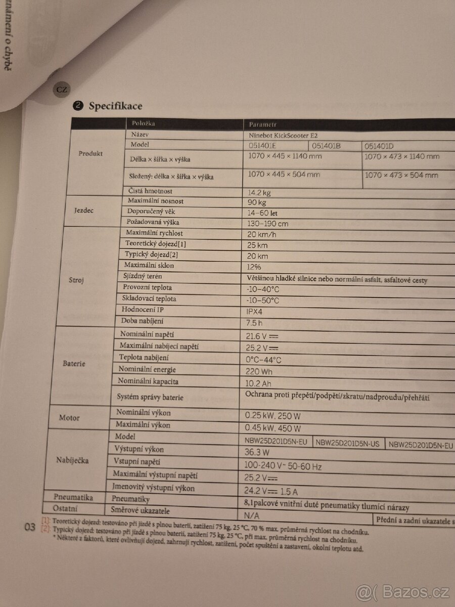 Elektrokoloběžka Ninebot-Segway Kickscooter řada E2 - 5