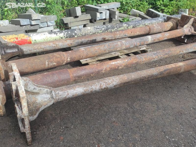 Staré železné sloupy, litinové sloupy, sloup, 5 ks - 5