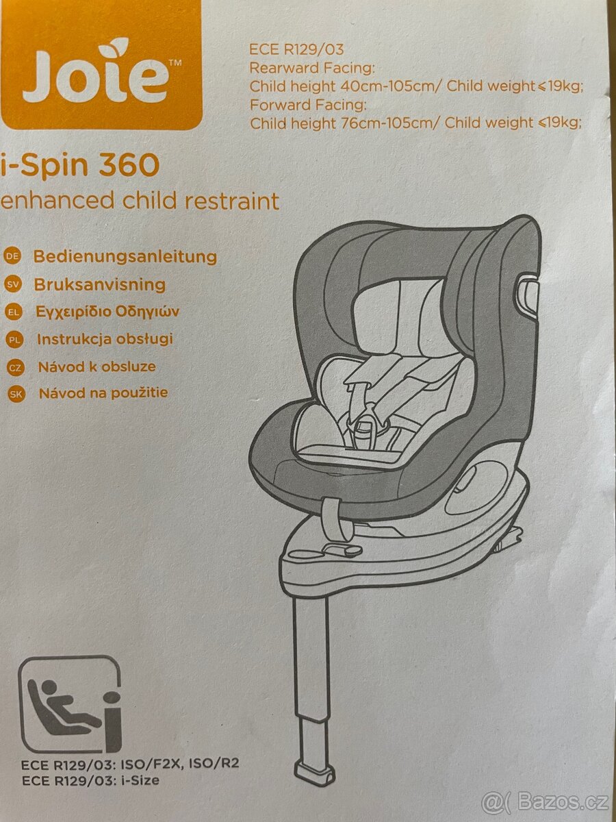 Autosedačka Joie i-spin 360 - 5