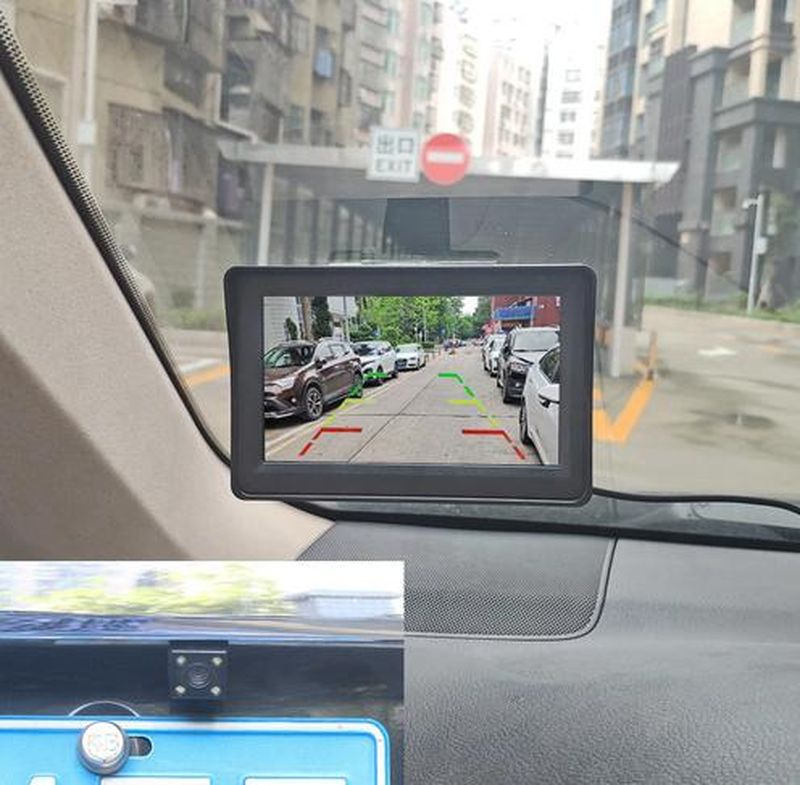 Auto parkovací zadní kamera+MonitorLCD,12V - 5
