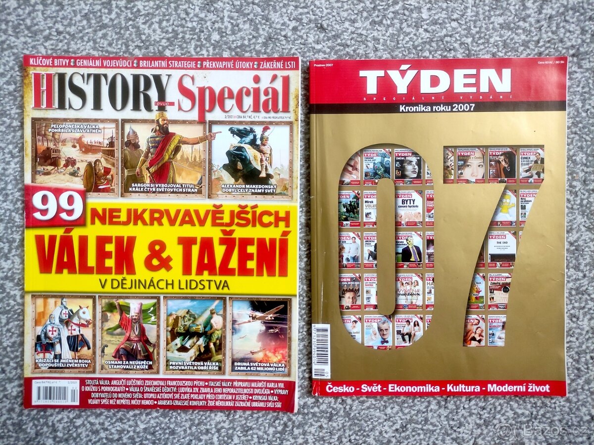 Prodám časopisy History, 21. století, Týden - 5