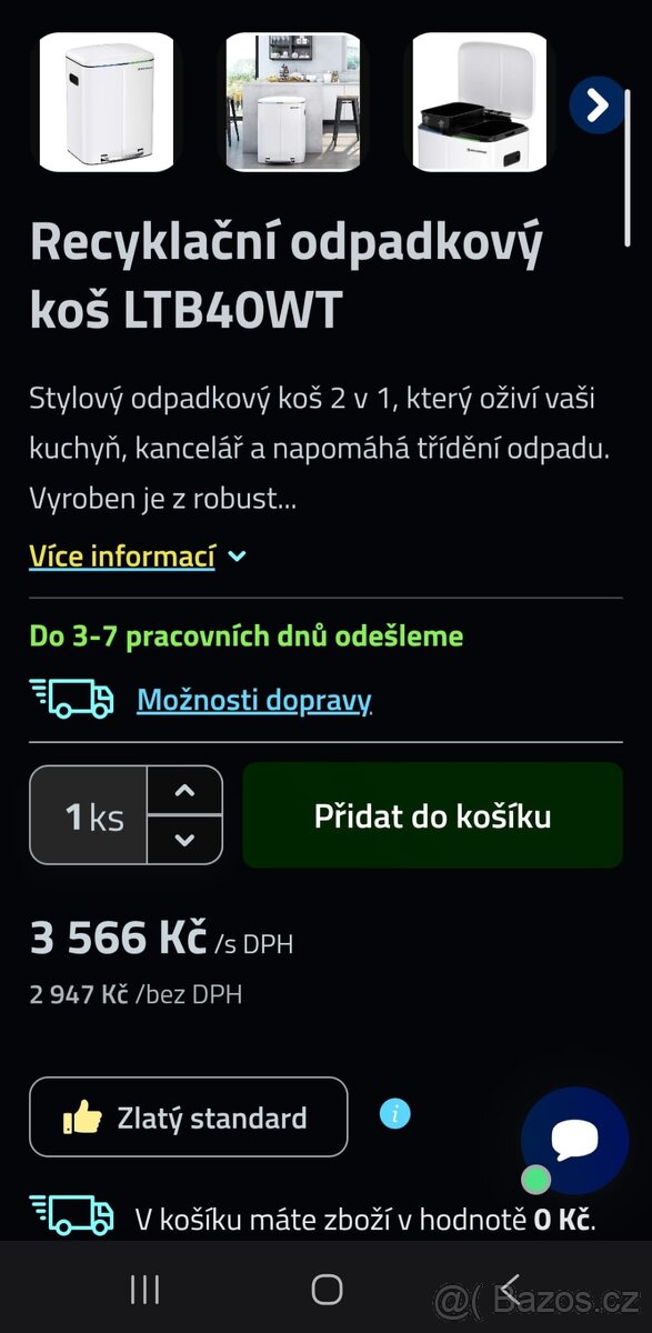 NOVÝ ODPADKOVÝ KOŠ 2X20 LITRŮ - 5