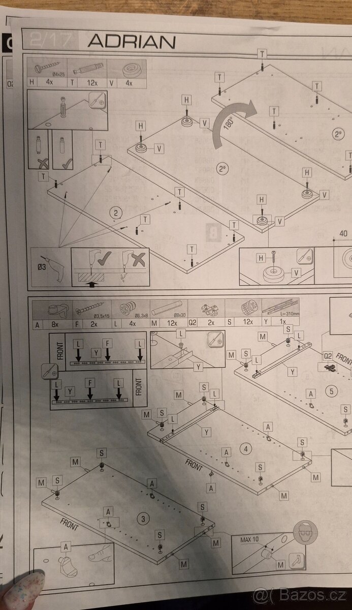Psací stůl nastavitelný - 5
