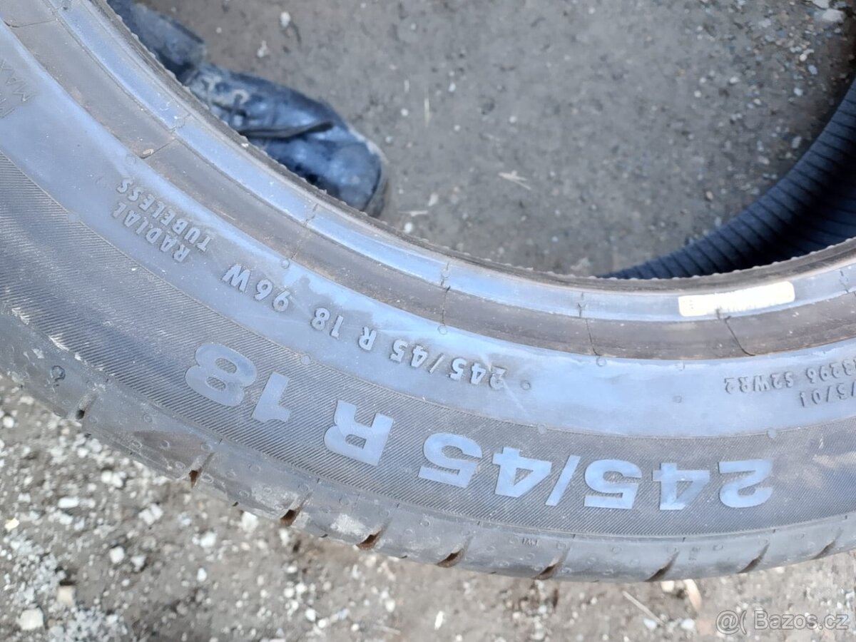 245/45/18 96w Continental - letní pneu 2ks - 5