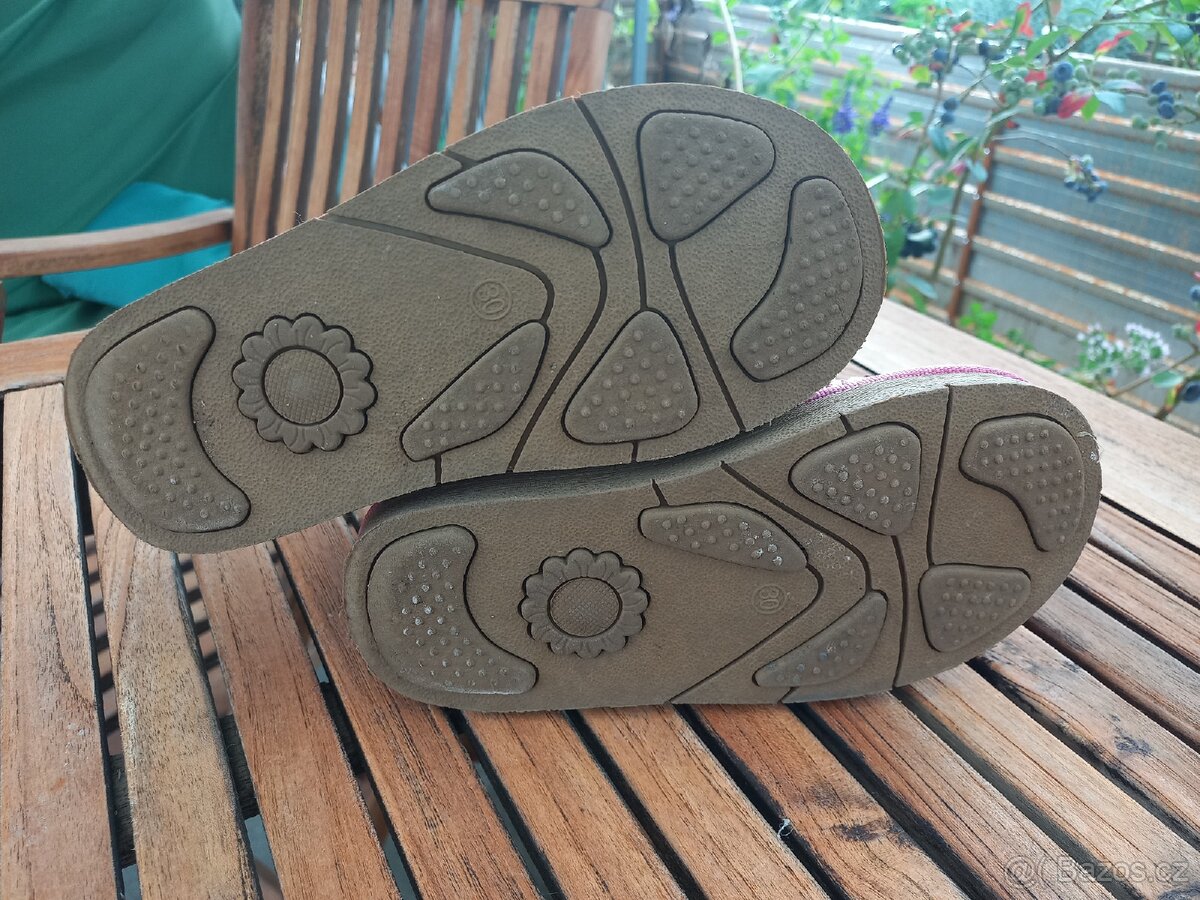 Dívčí botky s kožíškem podzim i zima vel.30 - 5