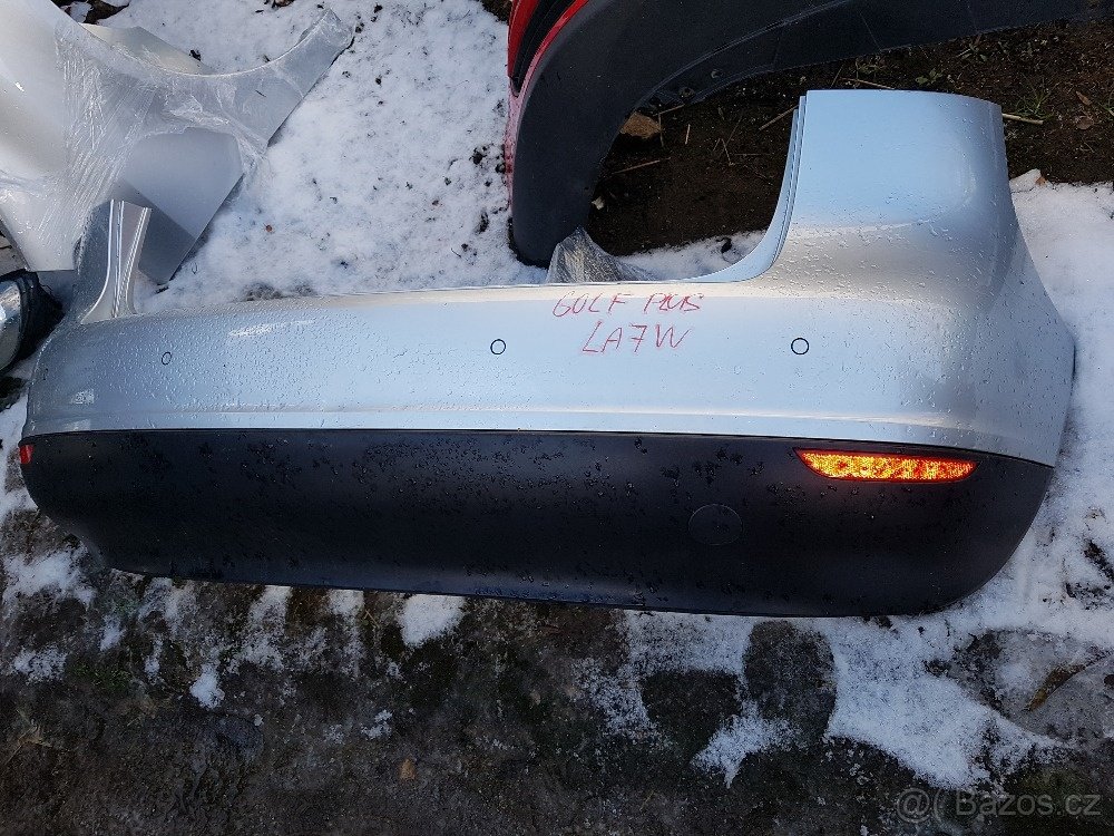 vw golf plus st. i fac 2x kapota LC9Z a X,blatník pravý bílý - 5