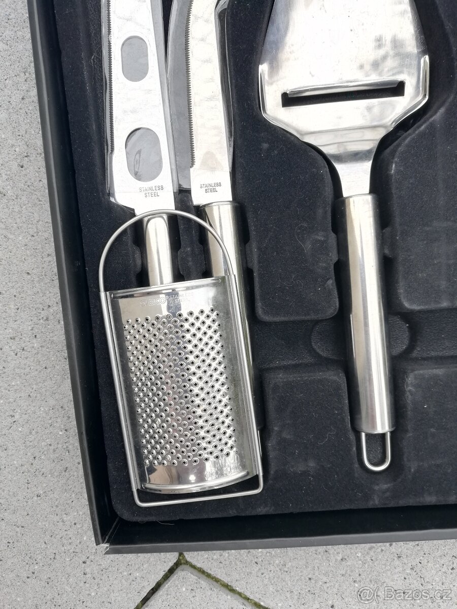 Škrabka, struhatko, nože - sada -stainless steel - 5