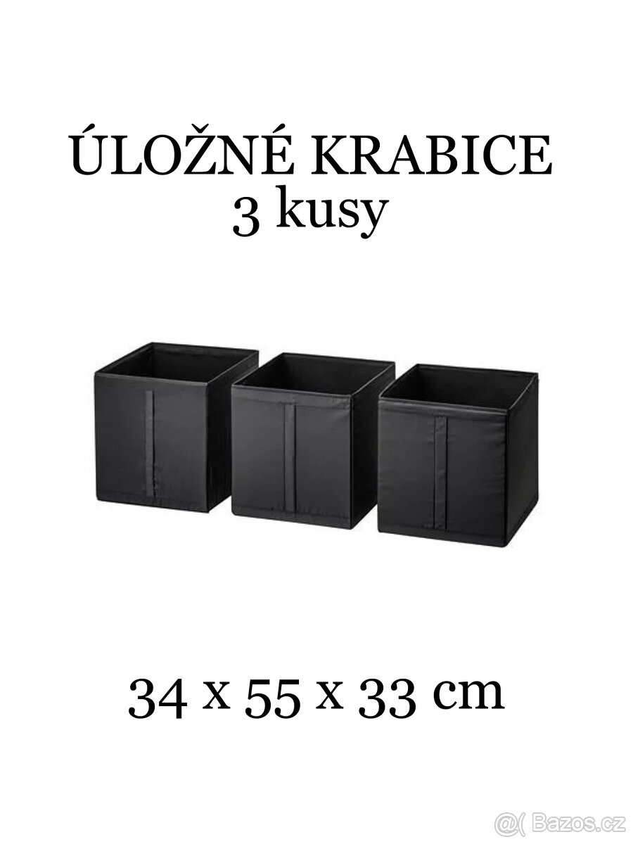 IKEA Série úložných krabic a organizerů SKUBB (černá) - 5