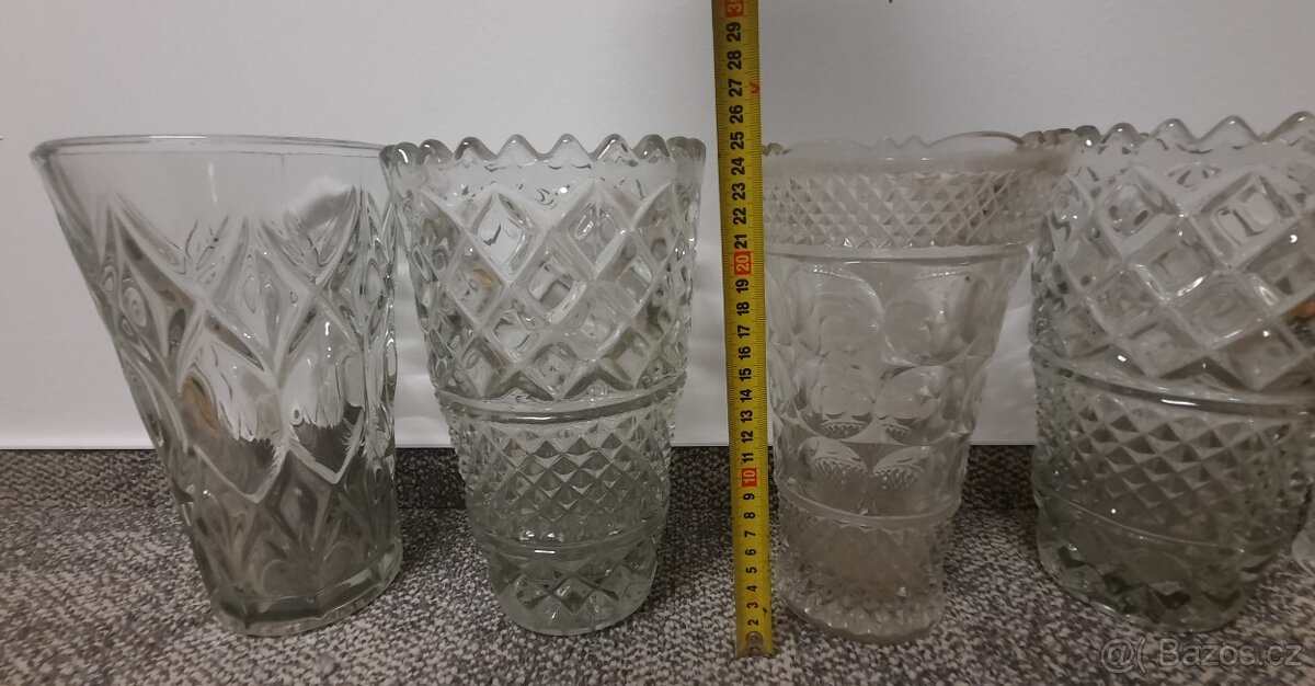 Broušené sklo vázy - 5