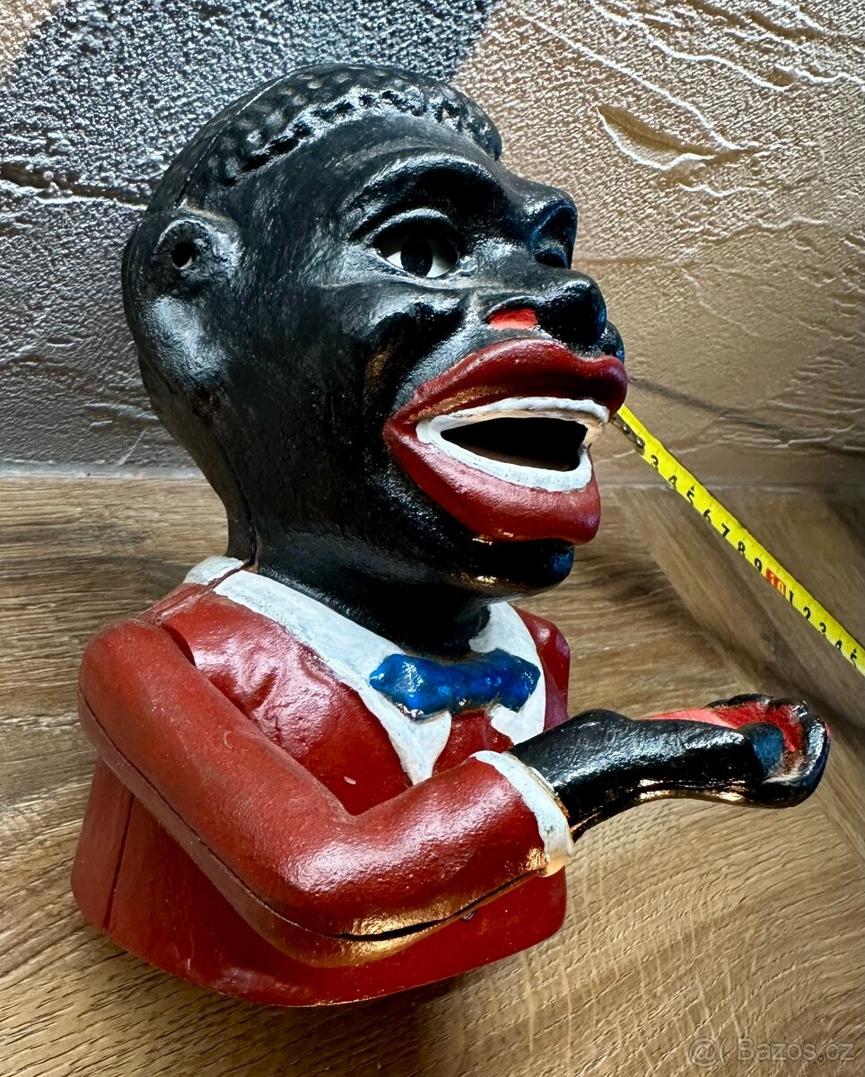 Stará mechanická pokladnička USA TOP kousek FUNKČNÍ - 5