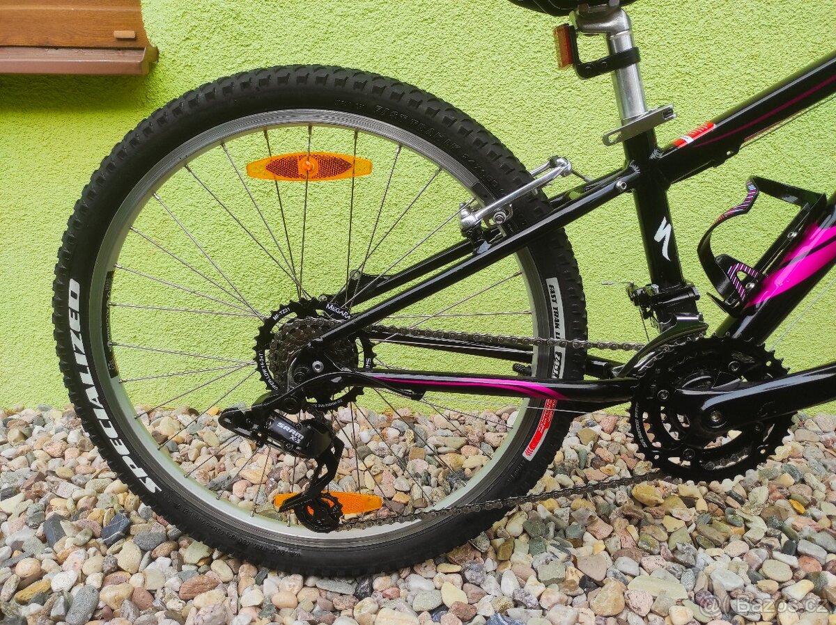 Značkové dětské kolo SPECIALIZED 24" (černá/fialová) - 5