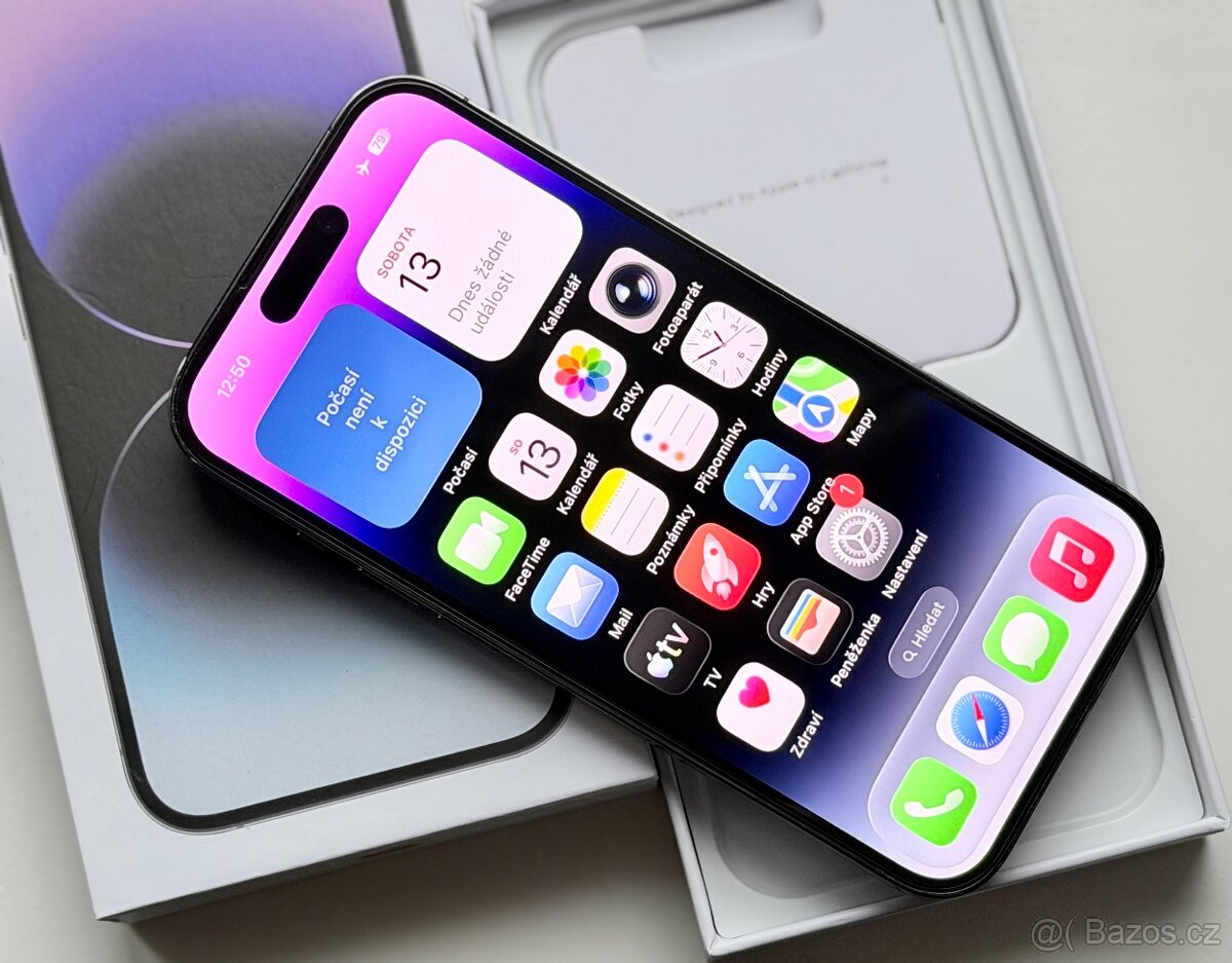 iPhone 14 Pro Max Deep Purple BATERIE 100% TOP - 5