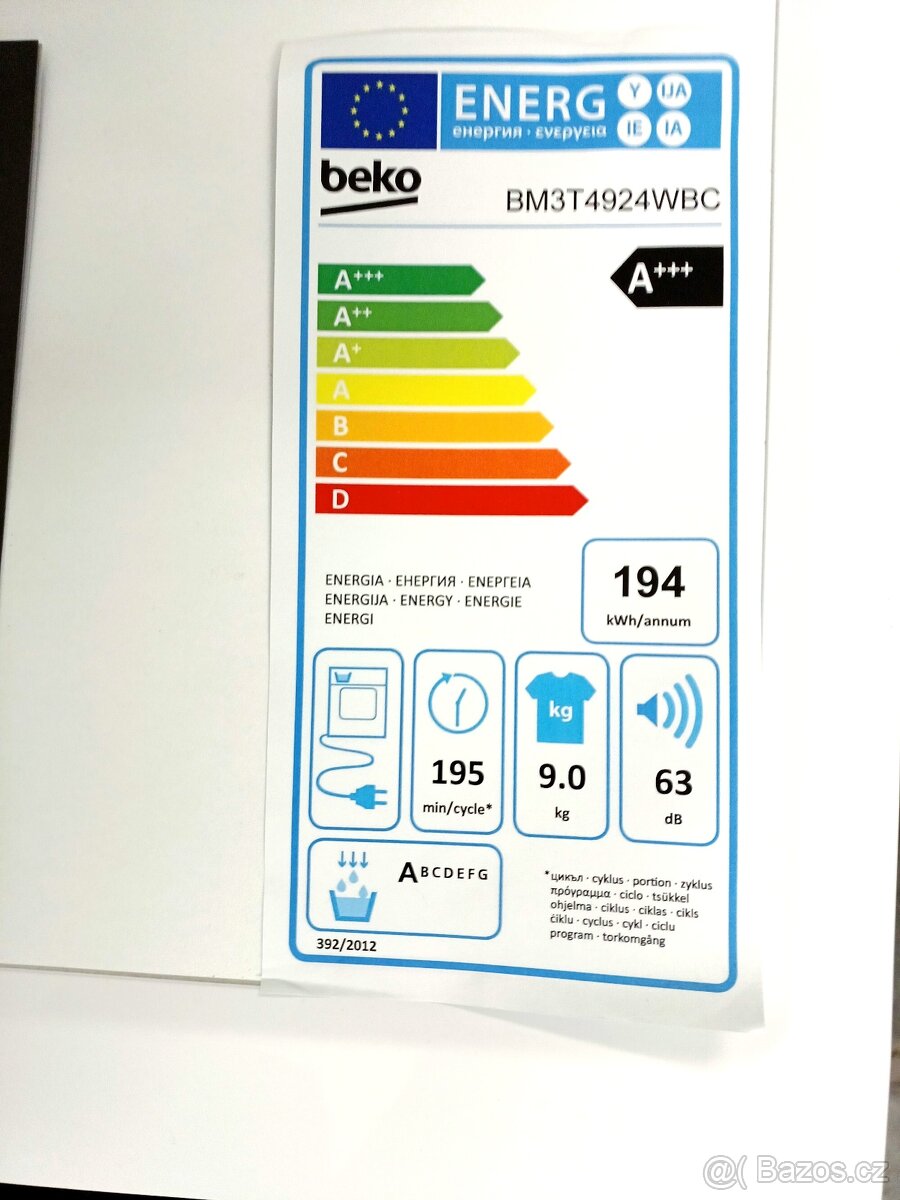 Nová sušička Beko A+++ 9 kg, ZÁRUKA - 5