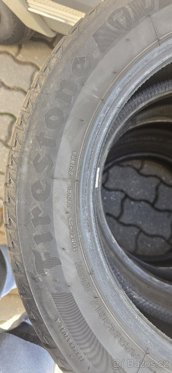 FIRESTONE 225/55/17 letni Akcni cena za sadu - 5