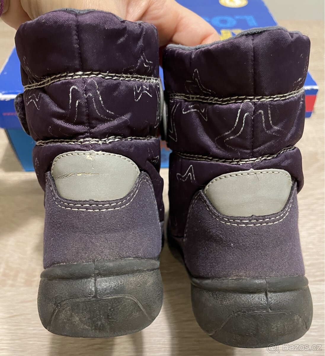 Dívčí zimní fialové boty Richter Sympatex, vel.28 - 5