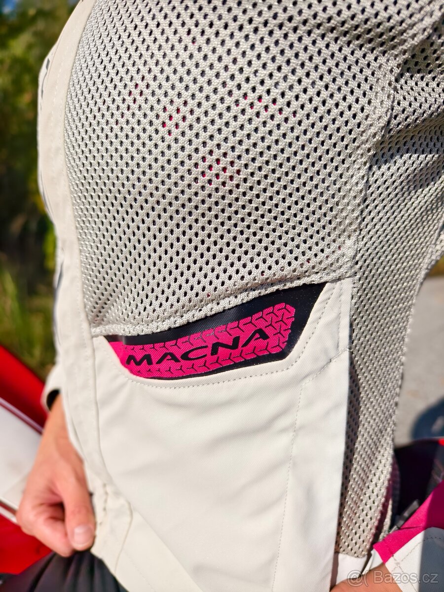 Damska perforovana bunda na motorku. - 5