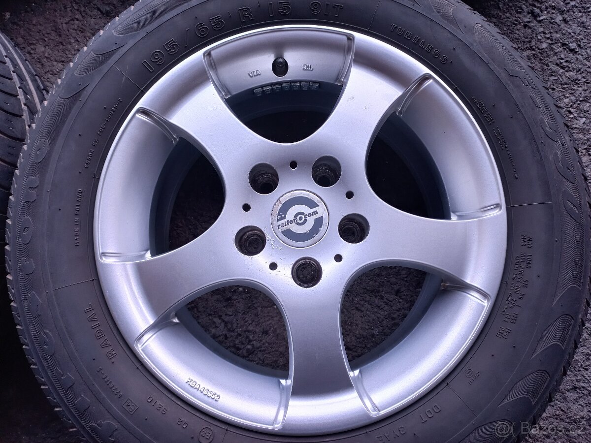 Sada ALU kol Reifen.Com 195/65R15 letní - 5