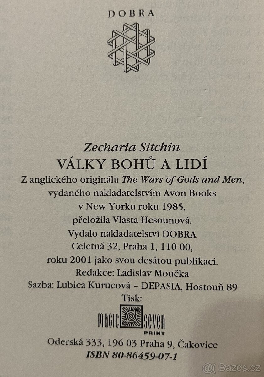 Knihy Jan Kefer/Zecharia Sitchin - 5