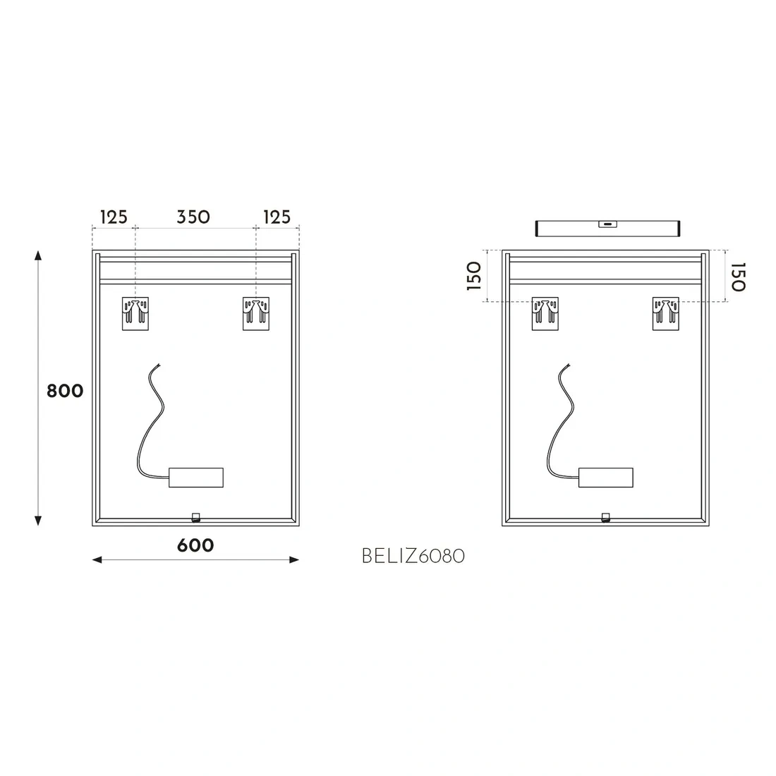 Zrcadlo s osvětlením - 5
