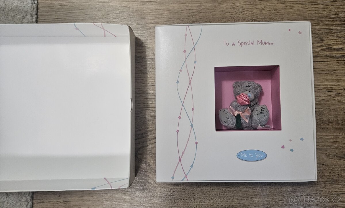Malinký medvídek Me to you v dárkové krabici pro maminku - 5