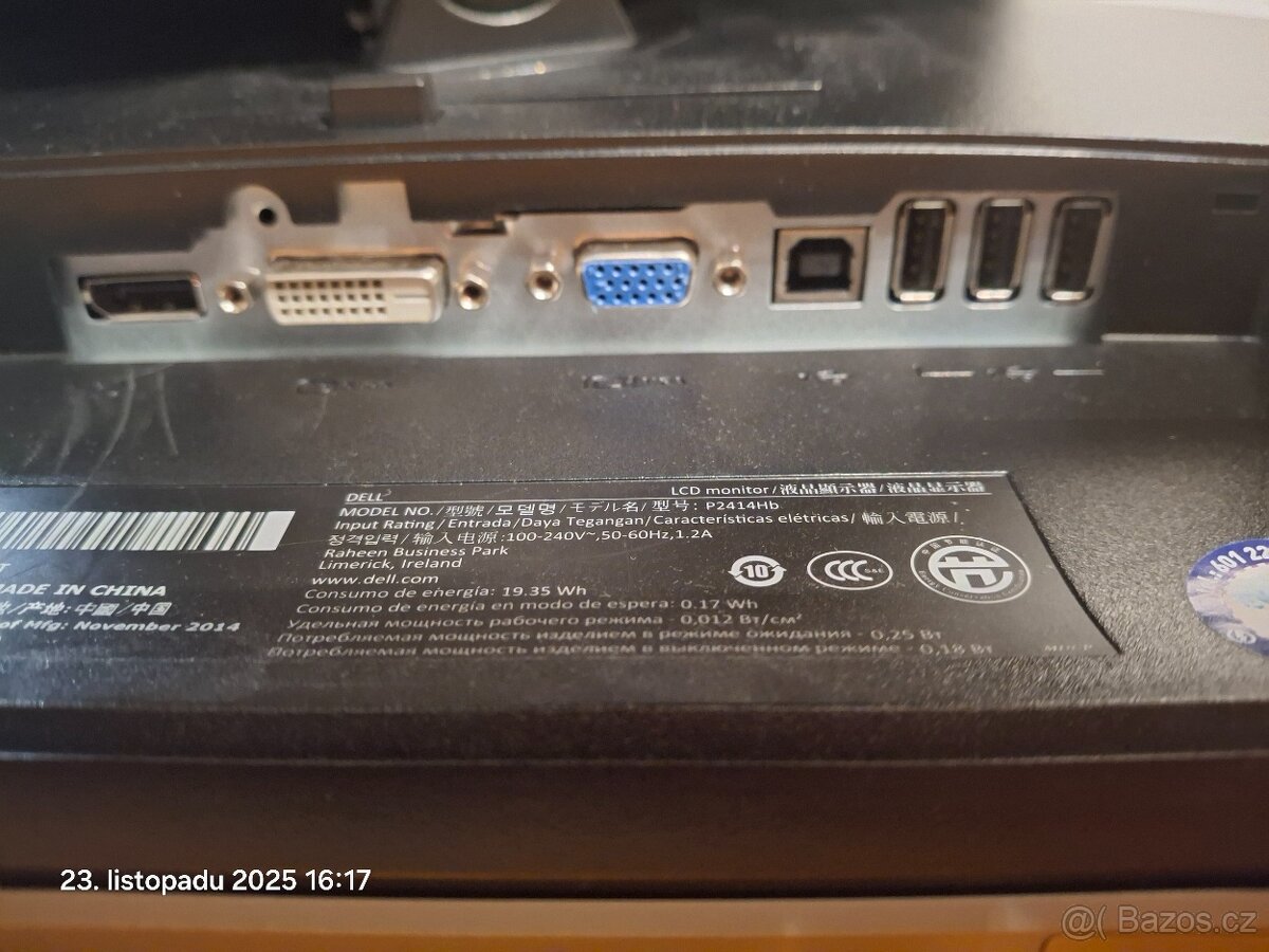 LCD monitor Dell P2414Hb - úhlopříčka 24 " - 5