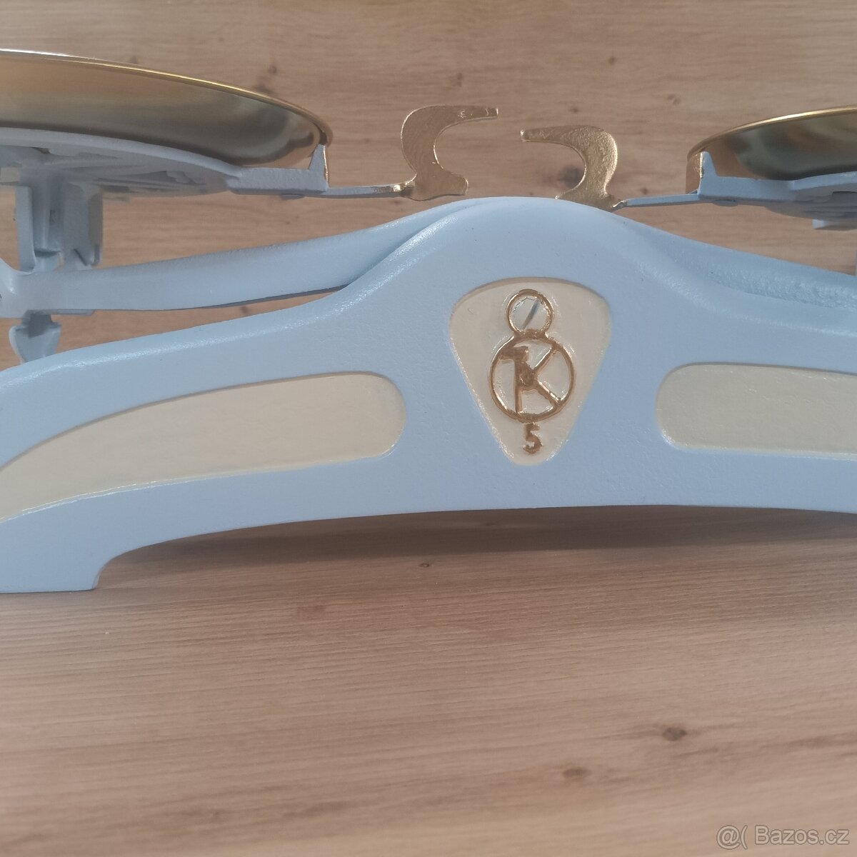 Staré kuchyňské váhy modré - 5