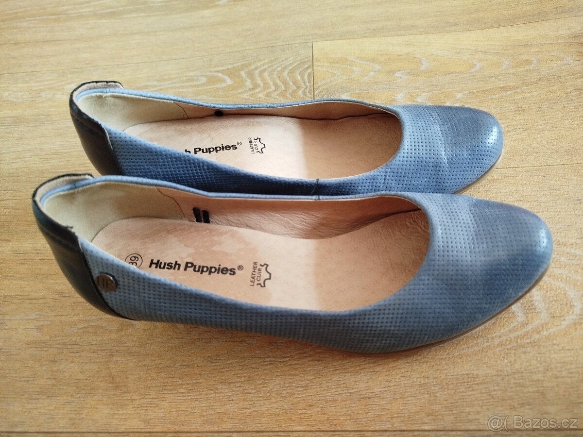 Modré lodičky Hush Puppies, vel. 39 - 5