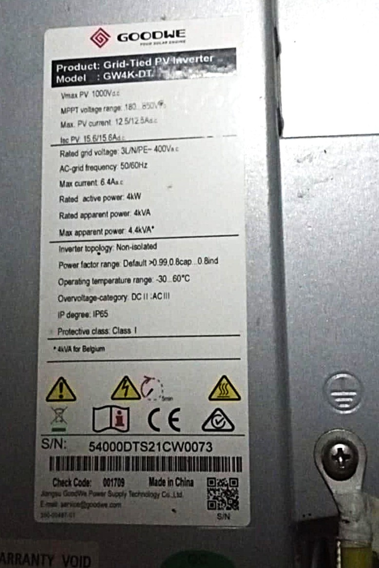 Měnič Goodwe GW4K-DT - 5
