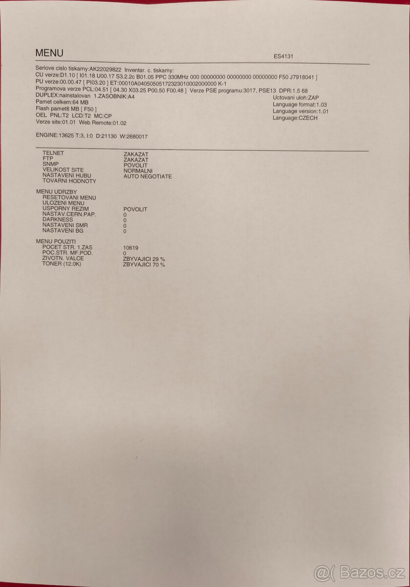 Tiskárna s LPT portem OKI ES4131 - 5