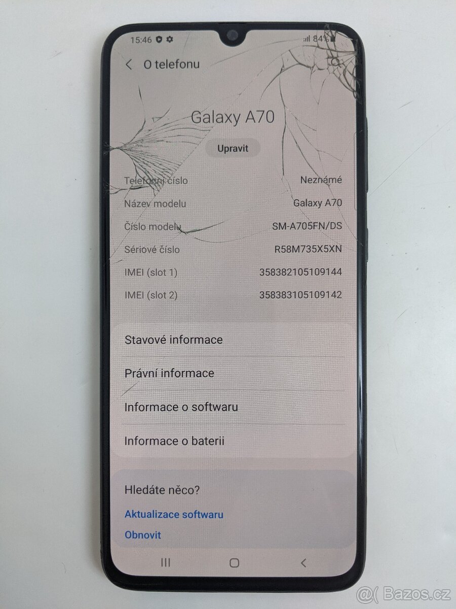 Samsung Galaxy A70 6/128 Black. Záruka 6 měsíců. - 5