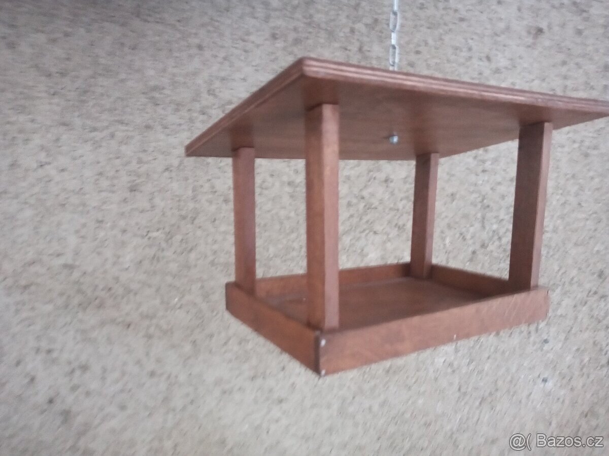 Krmítko, EKO nátěr, masivní dřevo, 100% ruční práce - 5