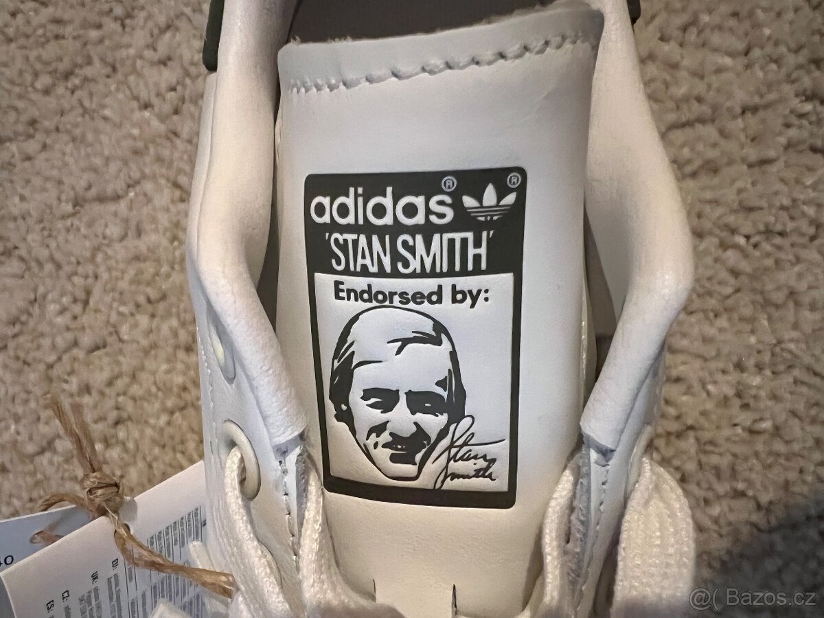 Adidas Stan Smith 39 1/3 pánské, unisex bílé kožené - 5