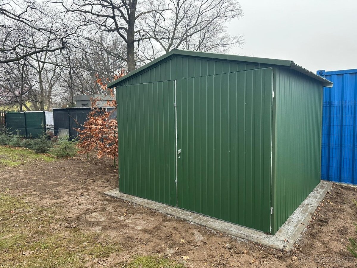 Plechová garáž 3x4m - 5