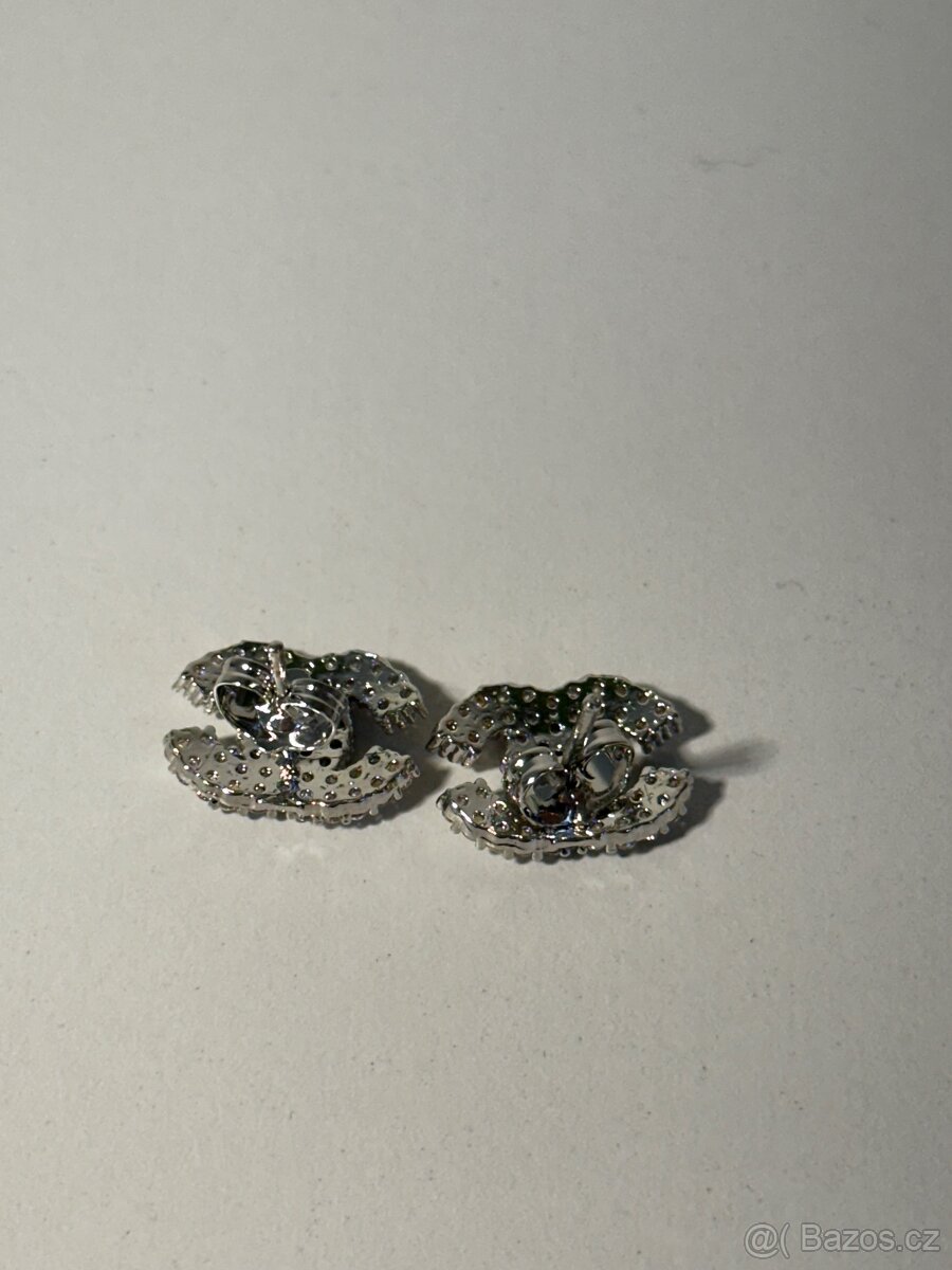 💘 VALENTÝNSKÝ DÁREK – CHANEL CC NÁUŠNICE S KRYSTALY 💎 - 5