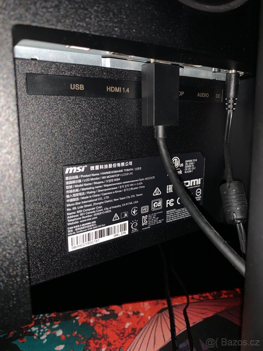 MSI Optix AG321CR – 31,5” | 165 Hz | 1 ms - 5