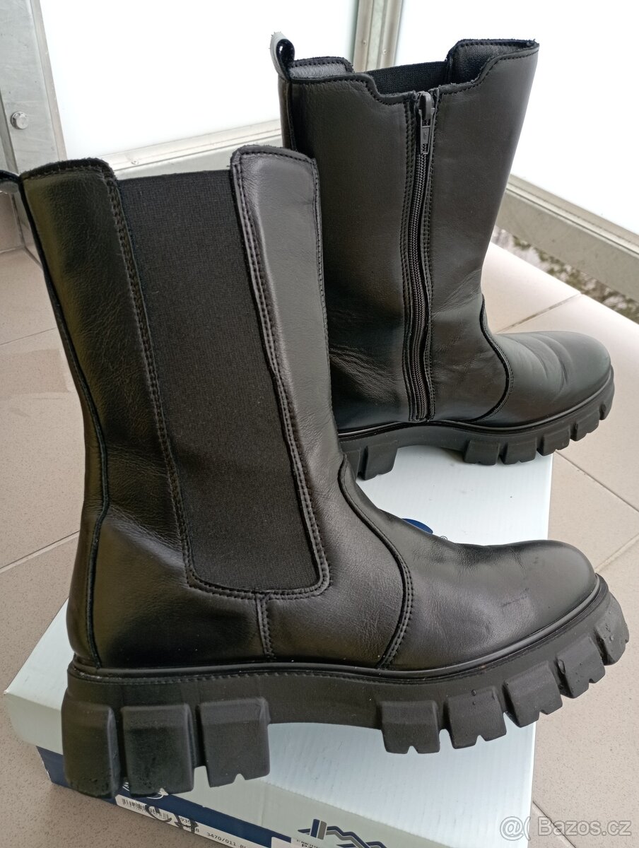 Kožené dámské kotníkové - 5