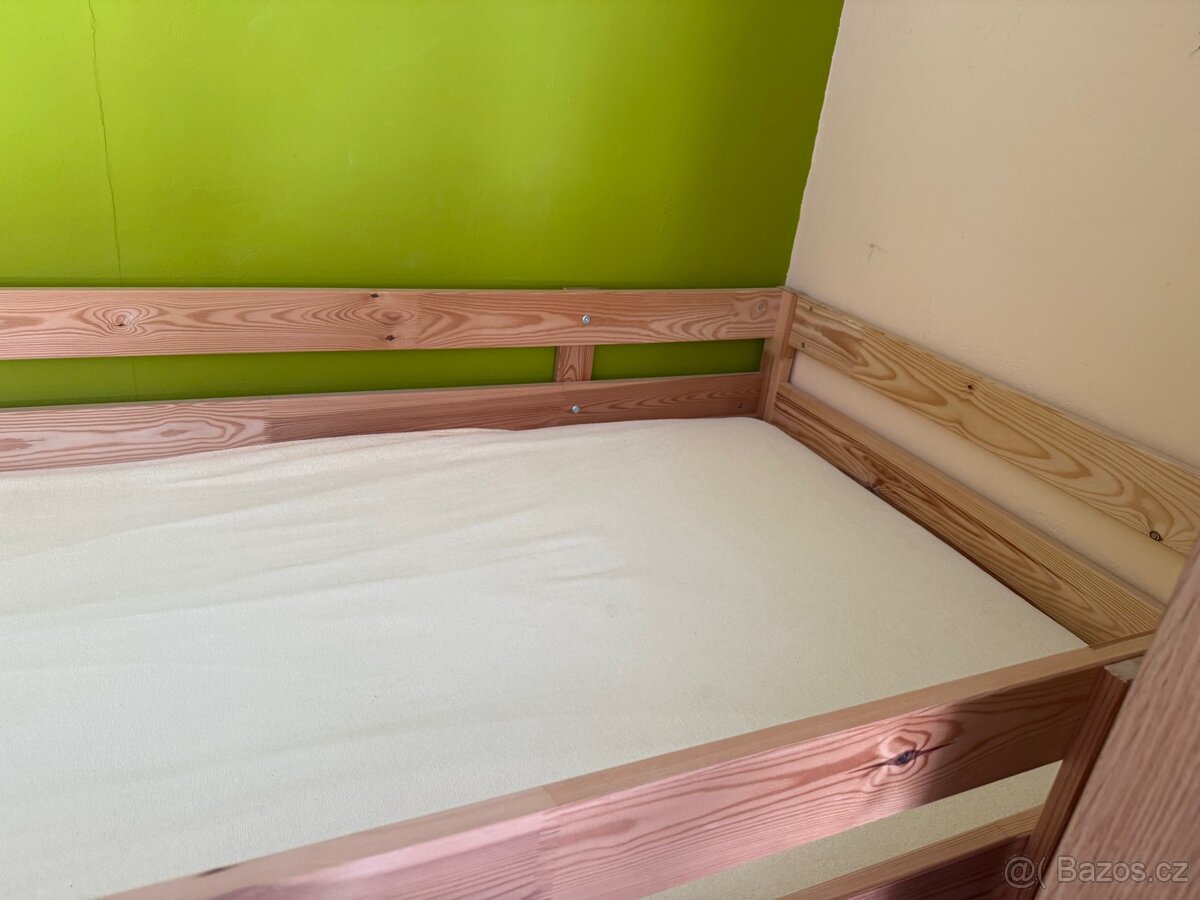 MYDAL Rám dětské palandy borovice + 2x matrace - jako nová - 5