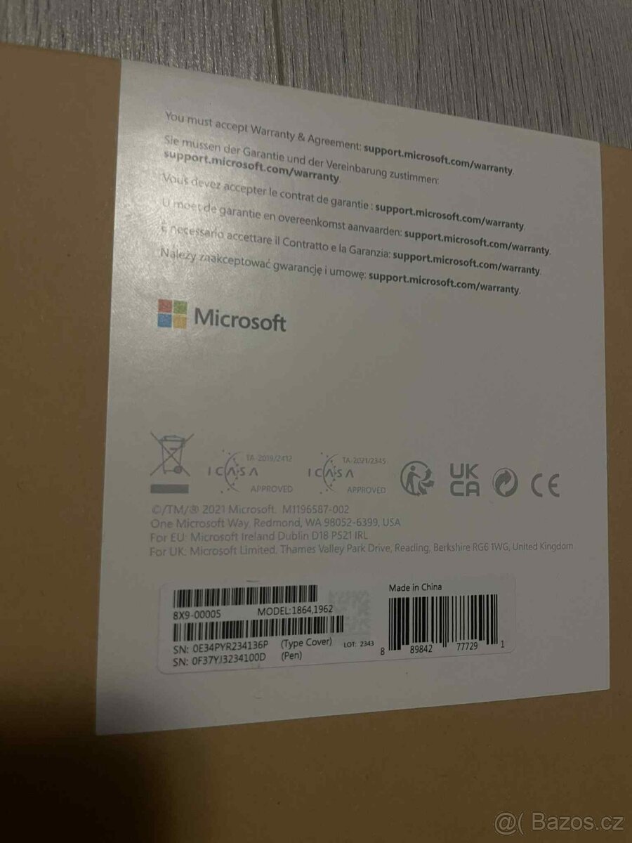 Microsoft surface klavesnice + slim pen bundle (černá) - 5