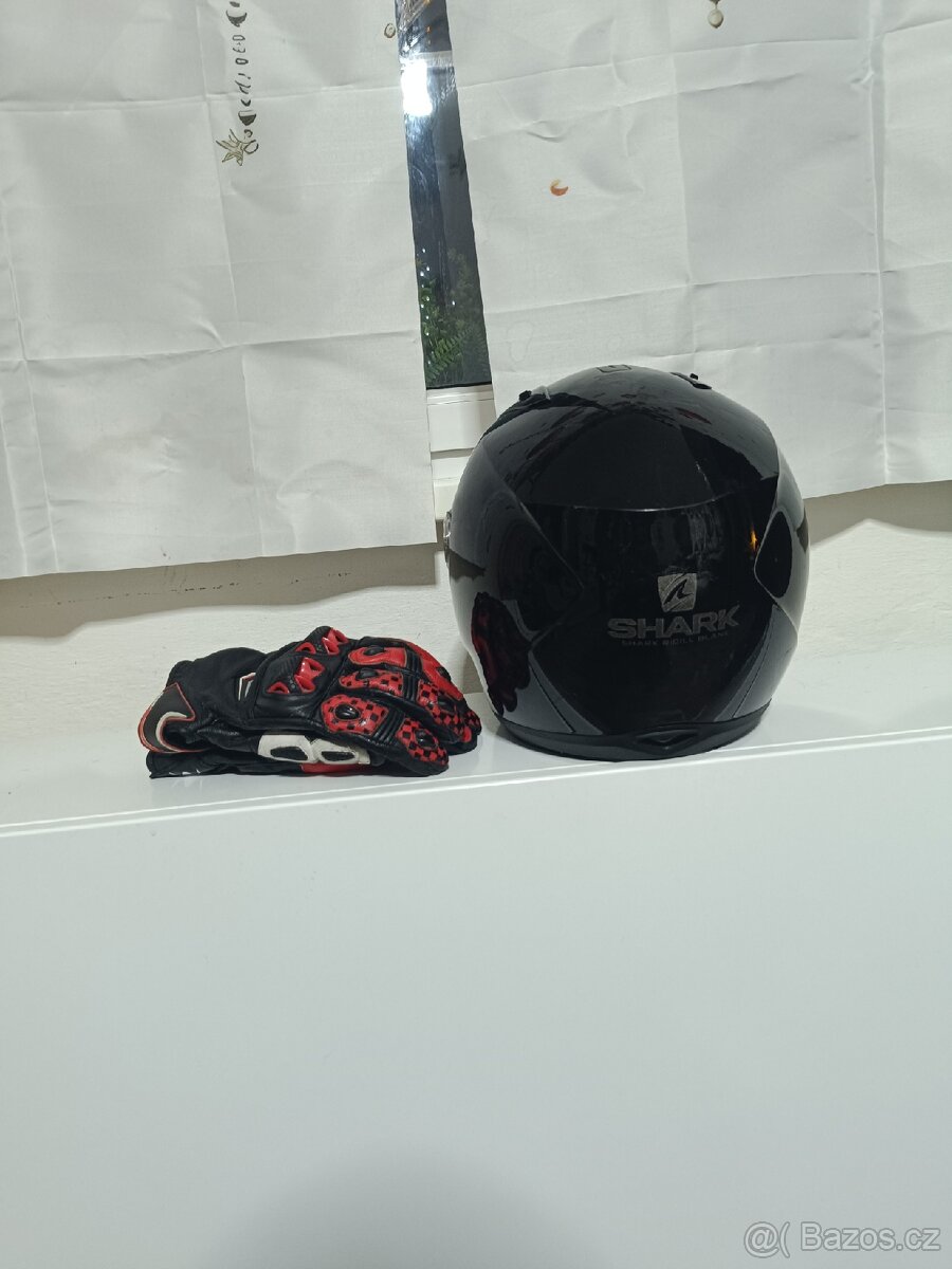 Helma Shark Ridill 2 Blank + Rukavice iRacing - 5