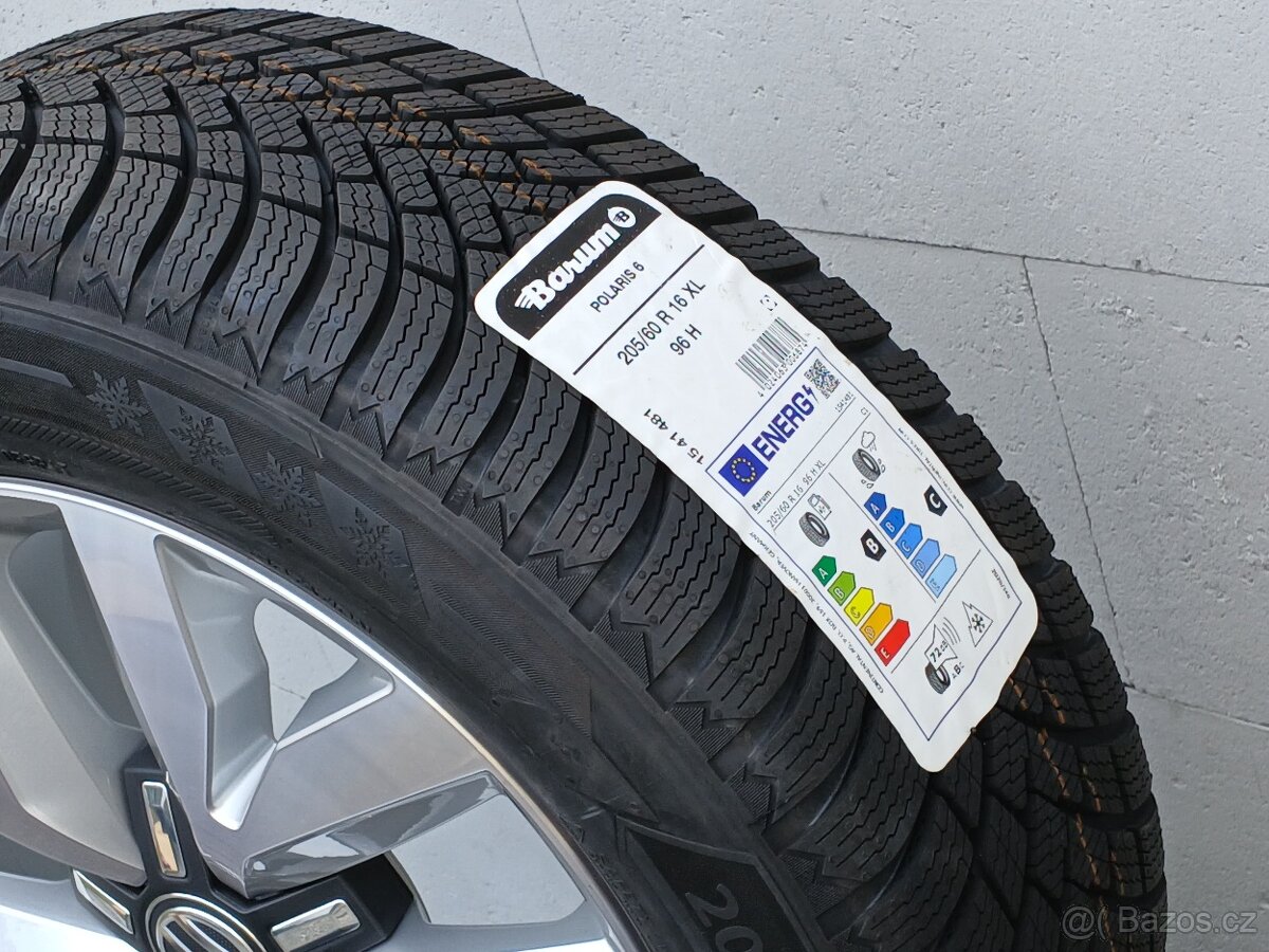 Nová zimní orig alu kola VW Touran 205/60/16 - 5