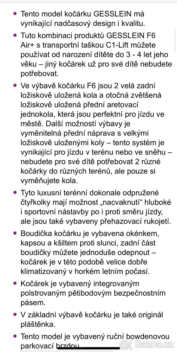 Gesslein kočárek - 5